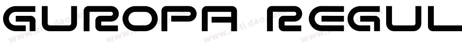 Guropa regular字体转换